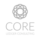 core ledger consulting white logo